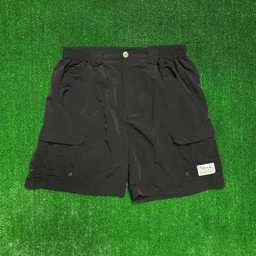 Bimini Bay Outfitters Cargo Shorts Mens 36 Black Excellent Performance Gear
